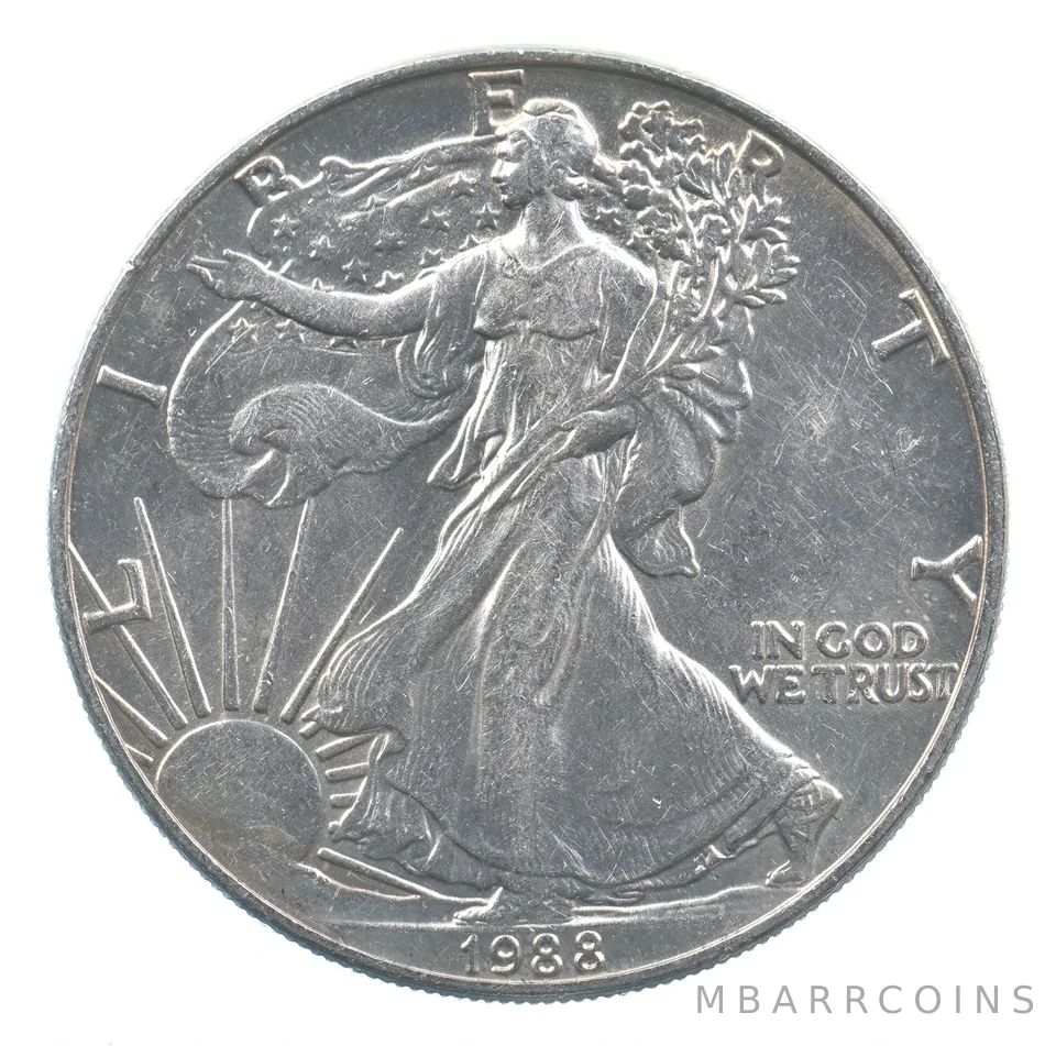 Better Date 1988 American Silver Eagle 1 Troy Oz .999 Fine Silver *766