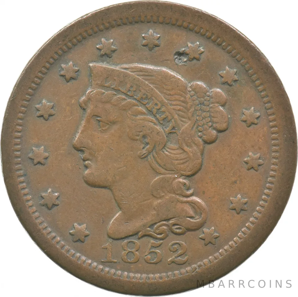 1852 Liberty Head Large Cent a2354