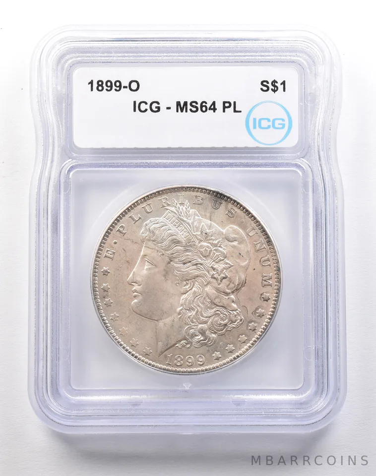 1899-O Morgan Silver Dollar MS64 PL ICG a1788