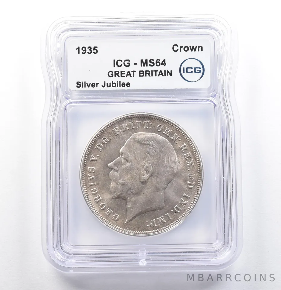 1935 Great Britain Crown Silver Jubilee MS64 ICG *9910