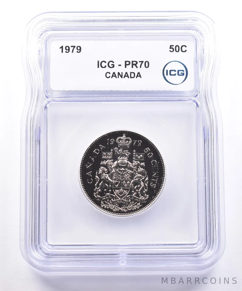 1979 Canada 50 Cents PR70 ICG