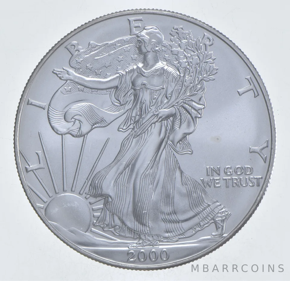 Better Date 2000 American Silver Eagle 1 Troy Oz .999 Fine Silver *377
