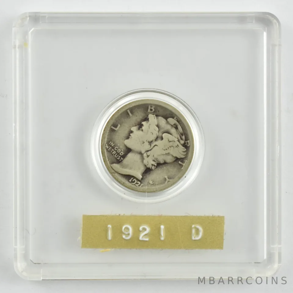 1921-D Mercury Silver Dime a4102
