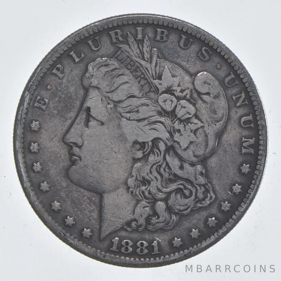 Early - 1881-S Morgan Silver Dollar - 90% US Coin *807