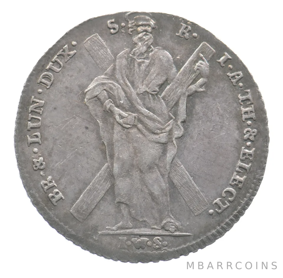 1785 Brunswick-Lueneburg 1/6 Thaler German States *6480
