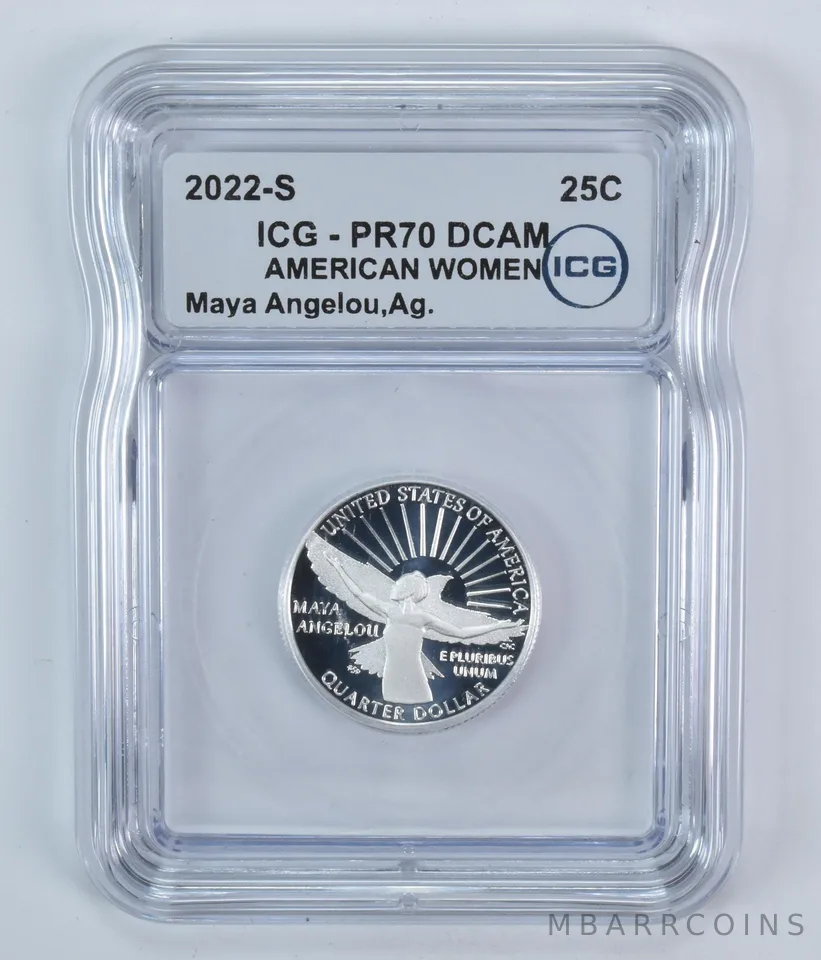 2022-S American Women Quarter Maya Angelou Silver PR70 DCAM ICG