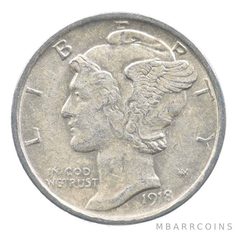 1918-D Mercury Dime *6752