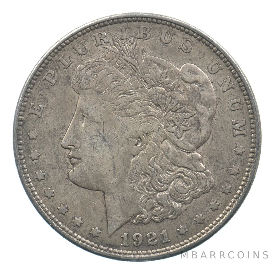 Early - 1921 Morgan Silver Dollar - 90% US Coin *456