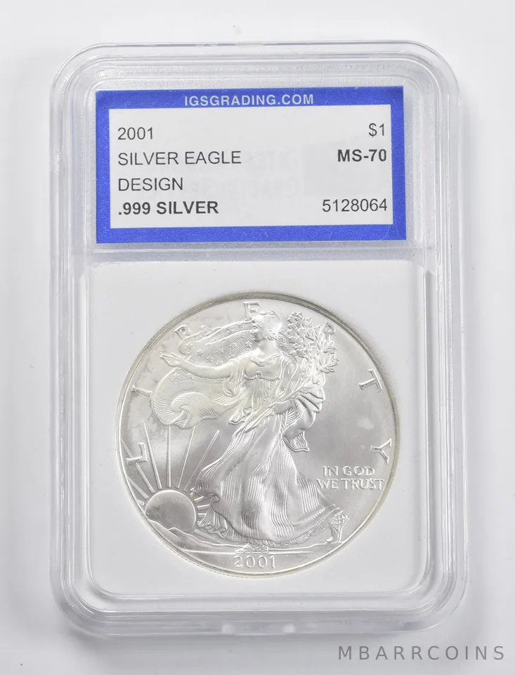 2001 American Silver Eagle a5272