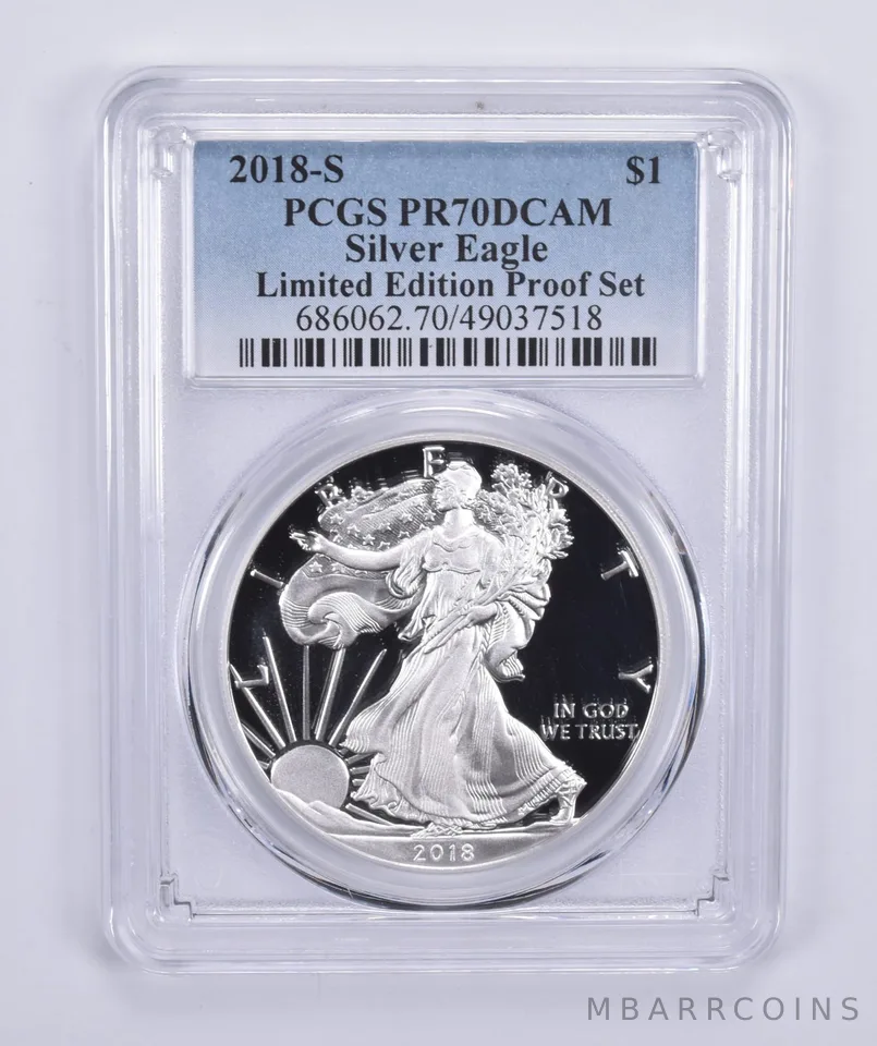 2018-S American Silver Eagle Limited Edition Silver Proof Set PR70 PCGS