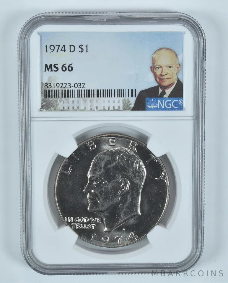 1974-D Eisenhower $1 MS66 NGC Special Label