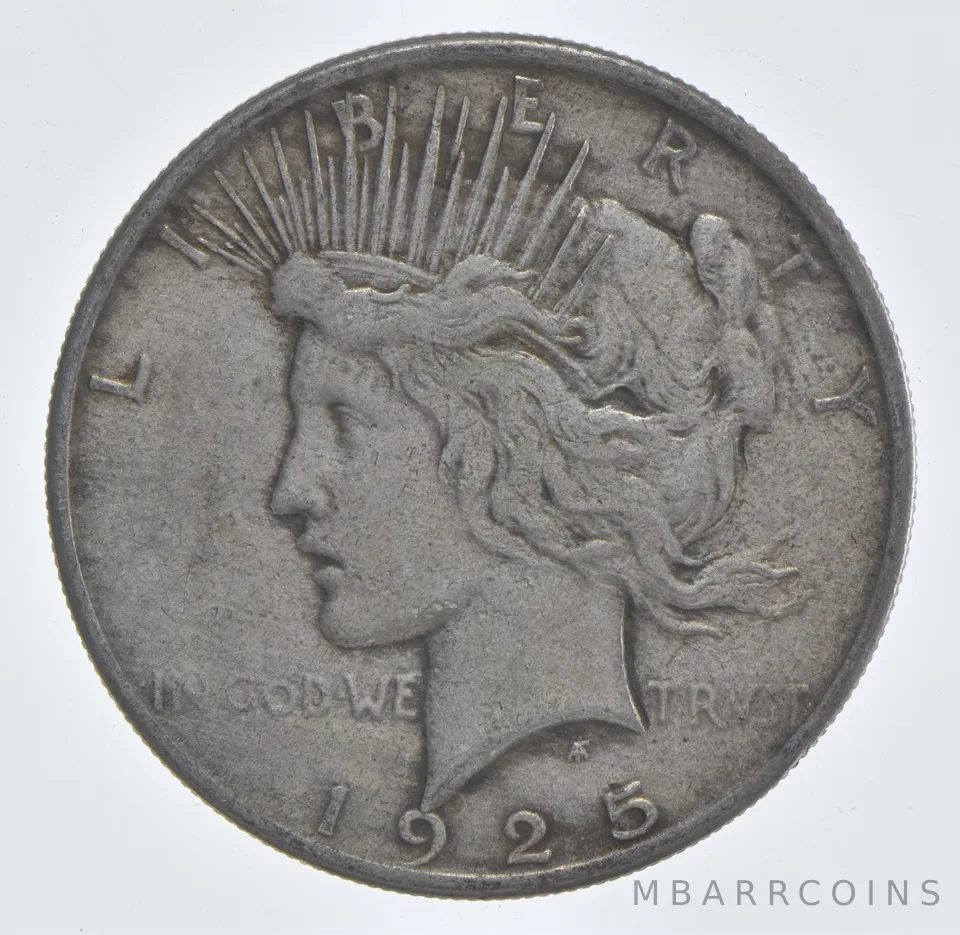 Better - 1925 Peace Silver Dollar - 90% US Coin *650