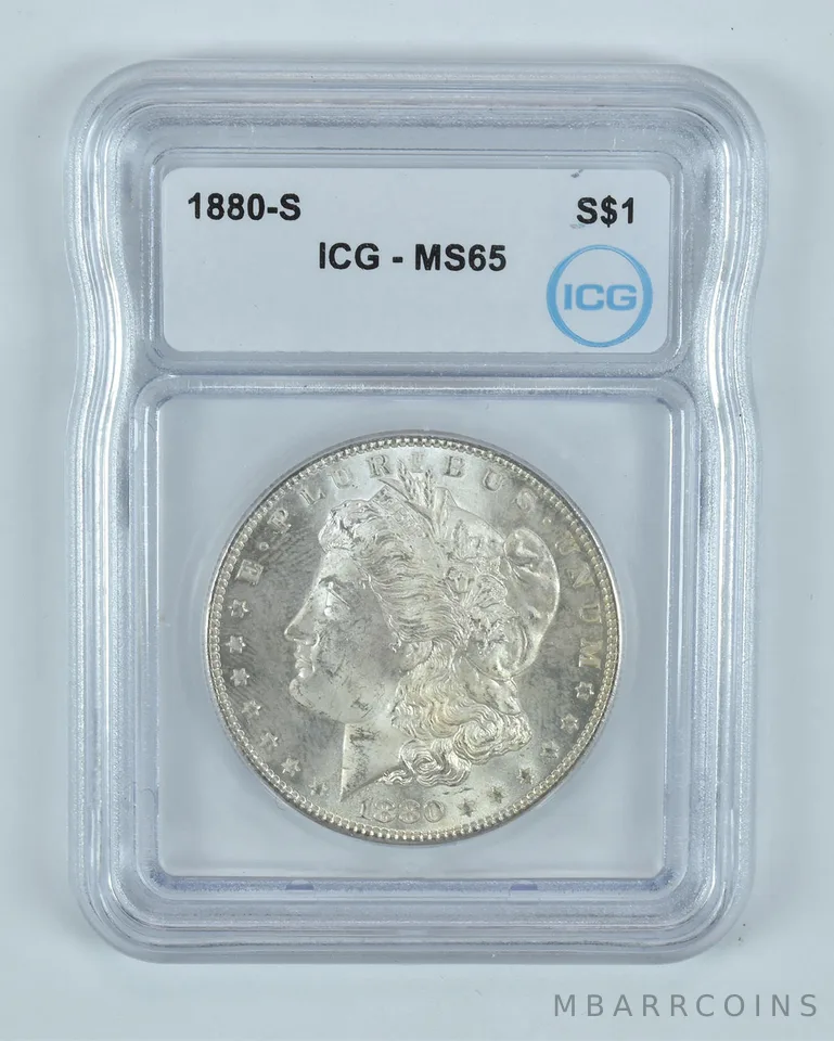 1880-S Morgan Silver Dollar MS65 ICG