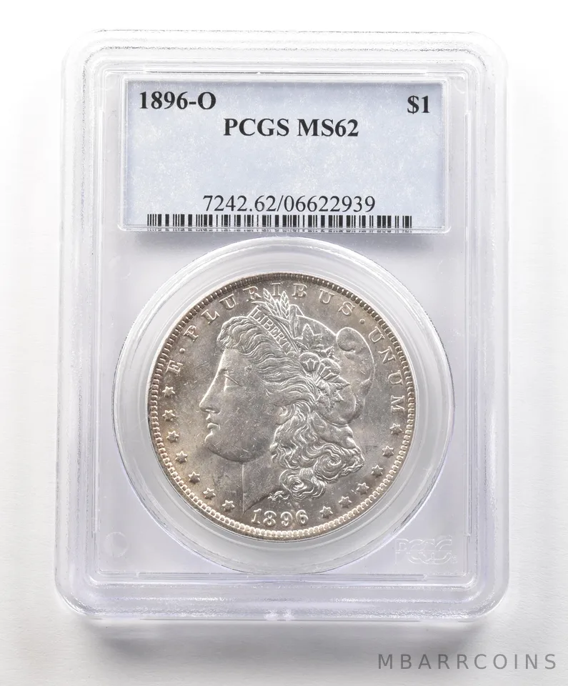 1896-O Morgan Silver Dollar MS62 PCGS a4889