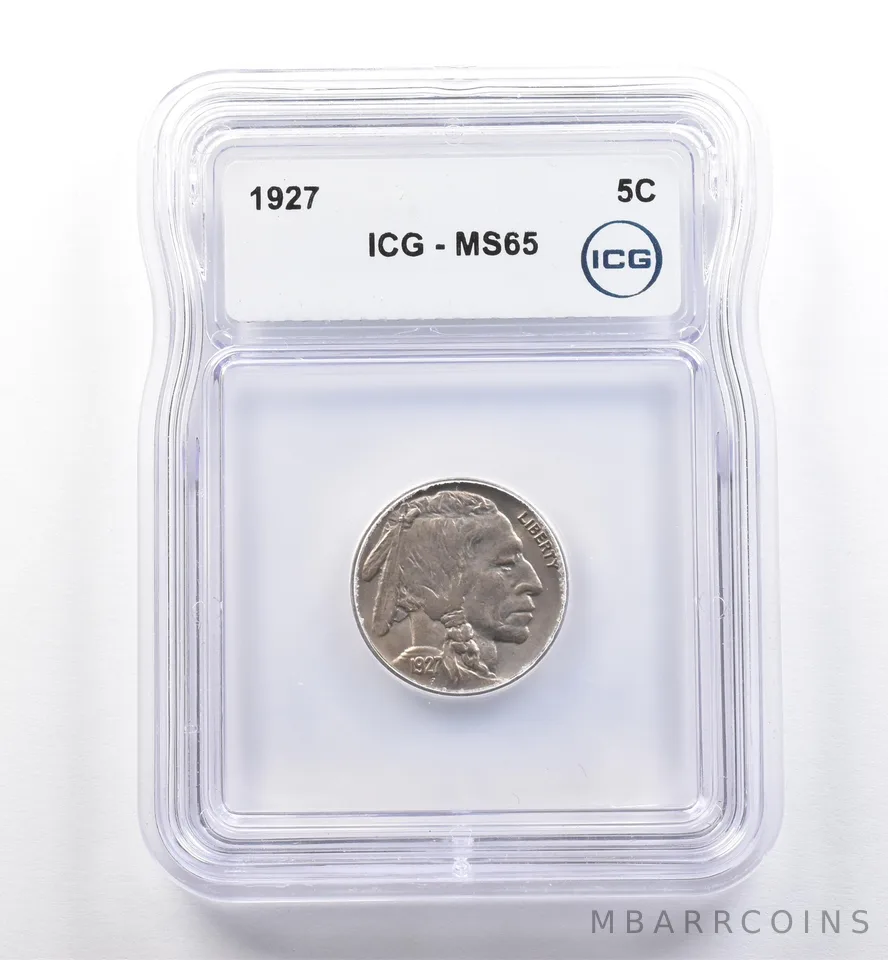 1927 Indian Head Buffalo Nickel MS65 ICG *0304