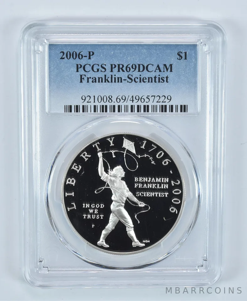 2006-P Ben Franklin Scientist Commemorative Dollar PR69 DCAM PCGS