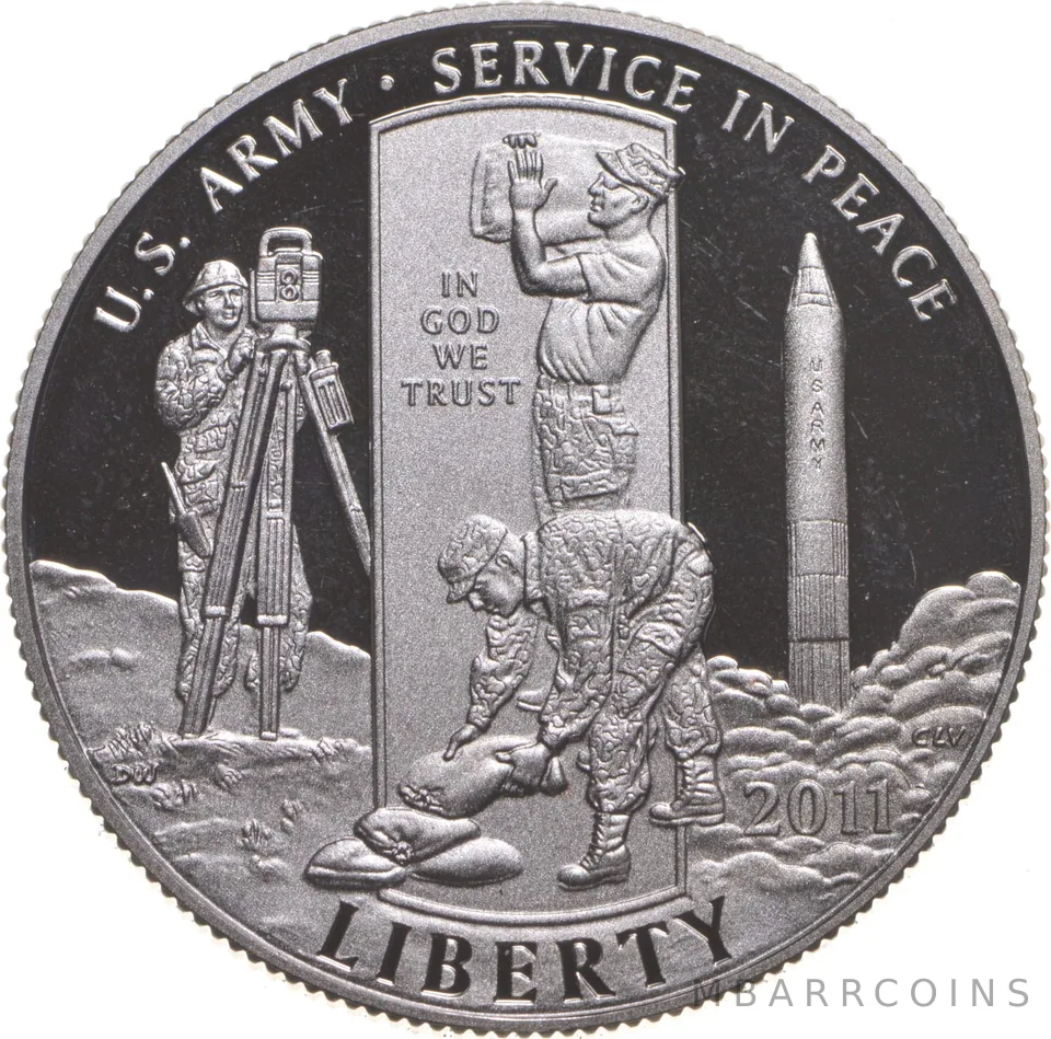 2011 Proof Army Commemorative Half Dollar