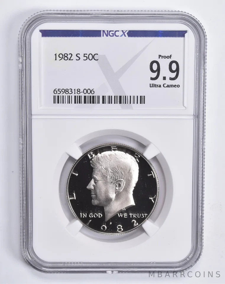1982-S Kennedy Half Dollar 50c Proof 9.9 NGC X