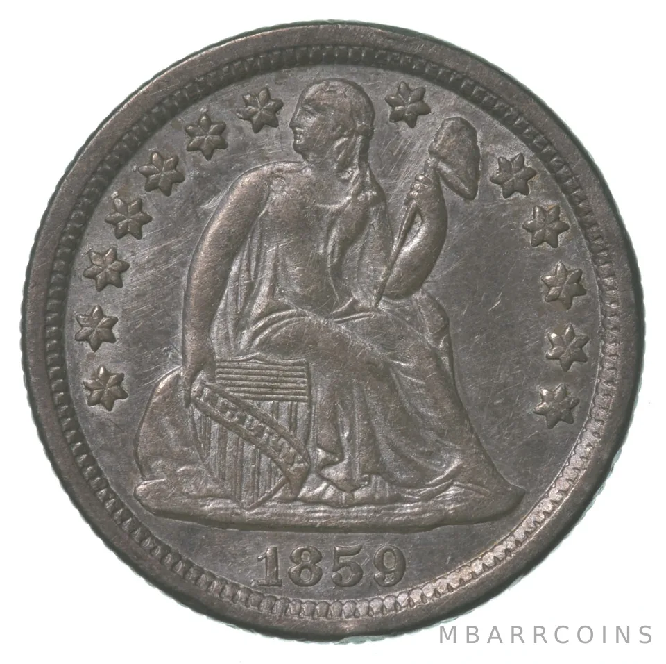 1859-O Seated Liberty Dime *6294