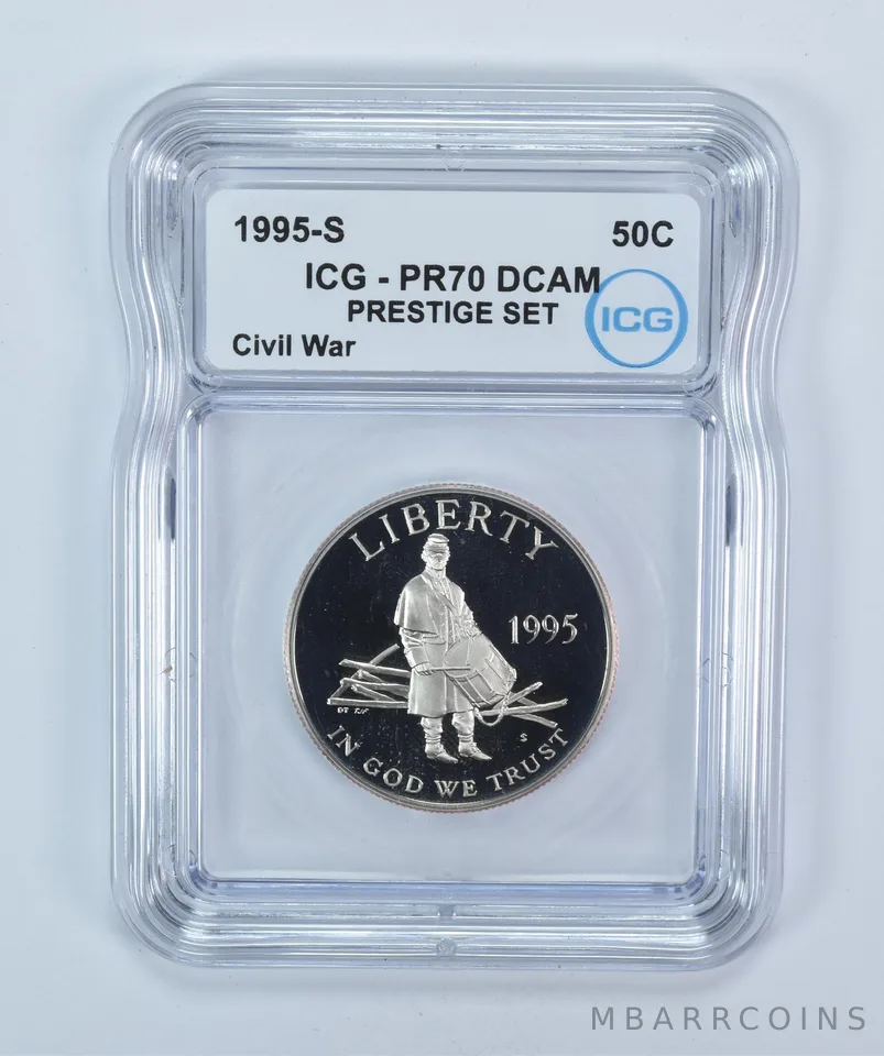 1995-S Civil War Commemorative Half Dollar Prestige Set PR70 DCAM ICG