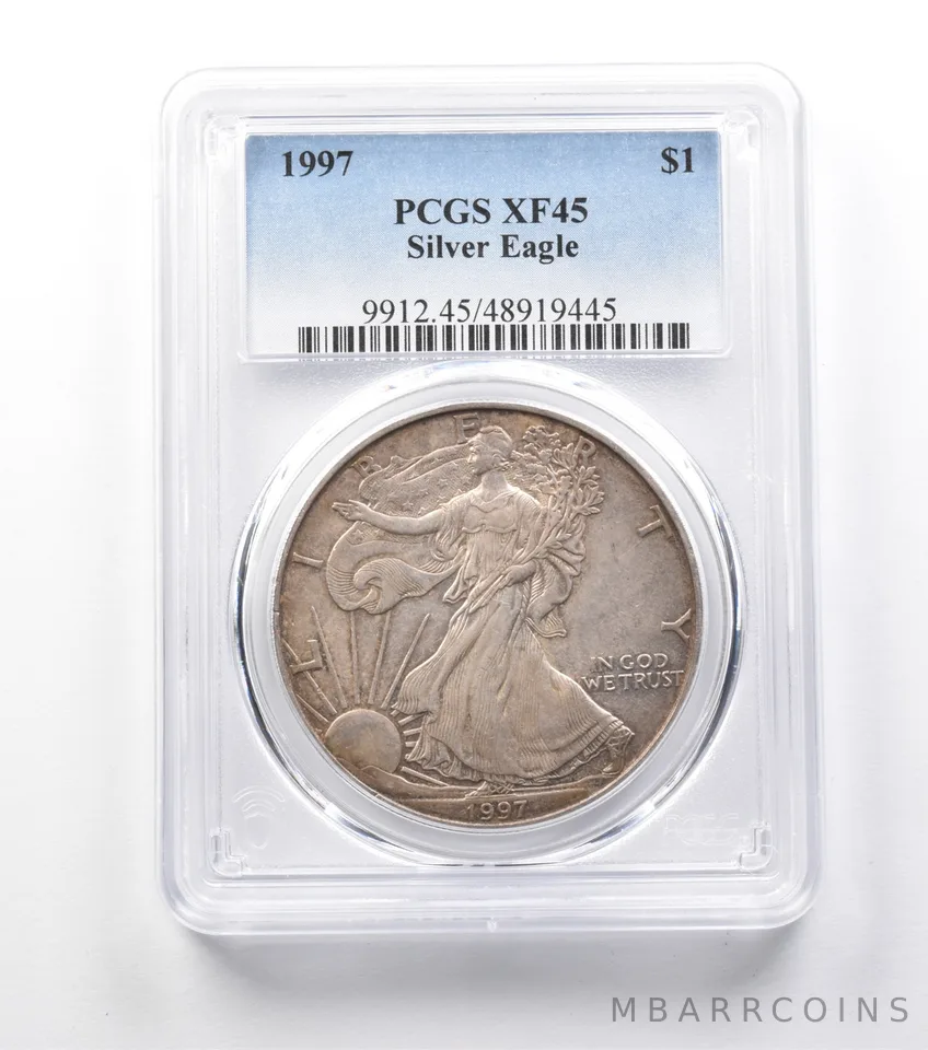 1997 American Silver Eagle XF45 PCGS Lowball Circ *9942