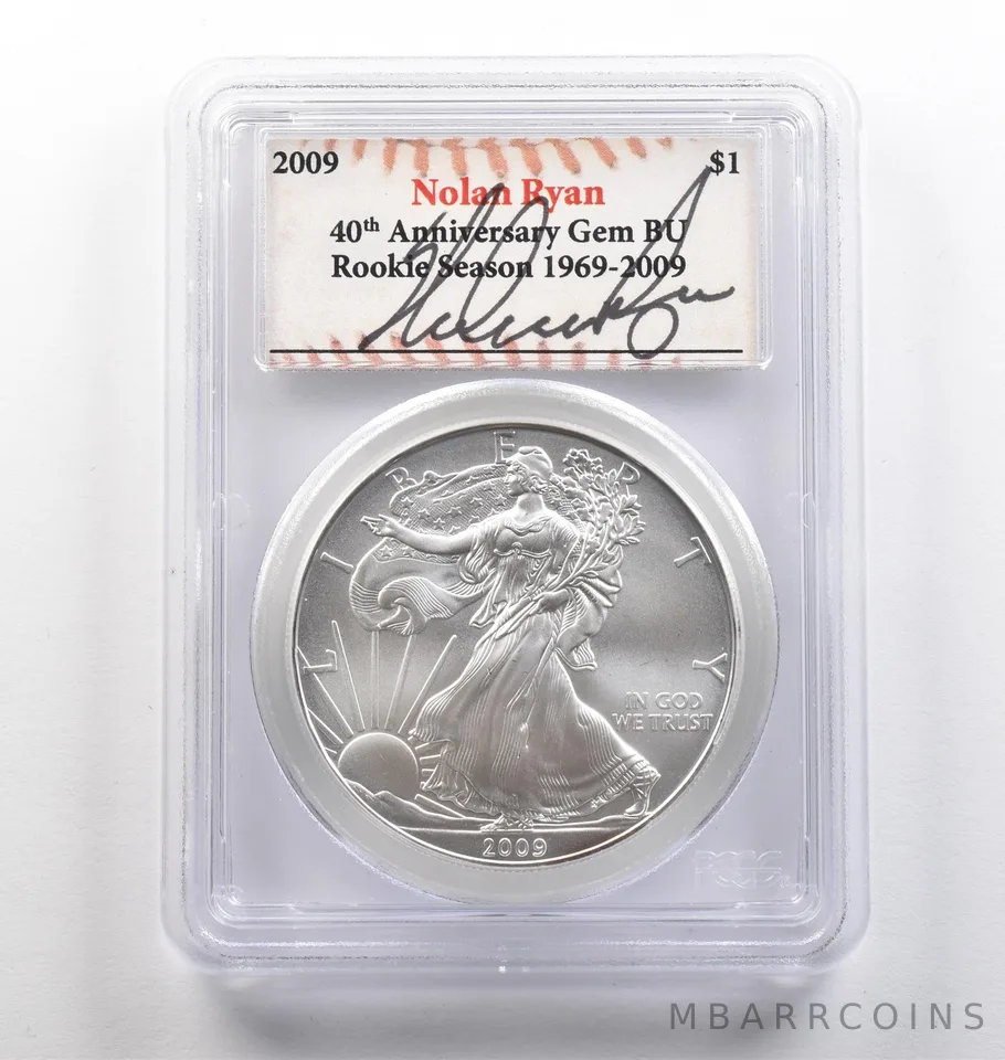 2009 American Silver Eagle Nolan Ryan Gem BU PCGS *4032