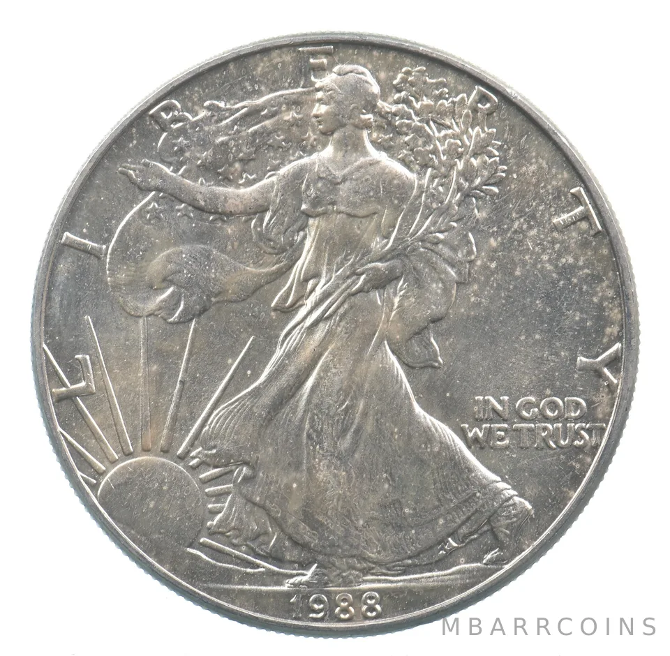 Better Date 1988 American Silver Eagle 1 Troy Oz .999 Fine Silver *805