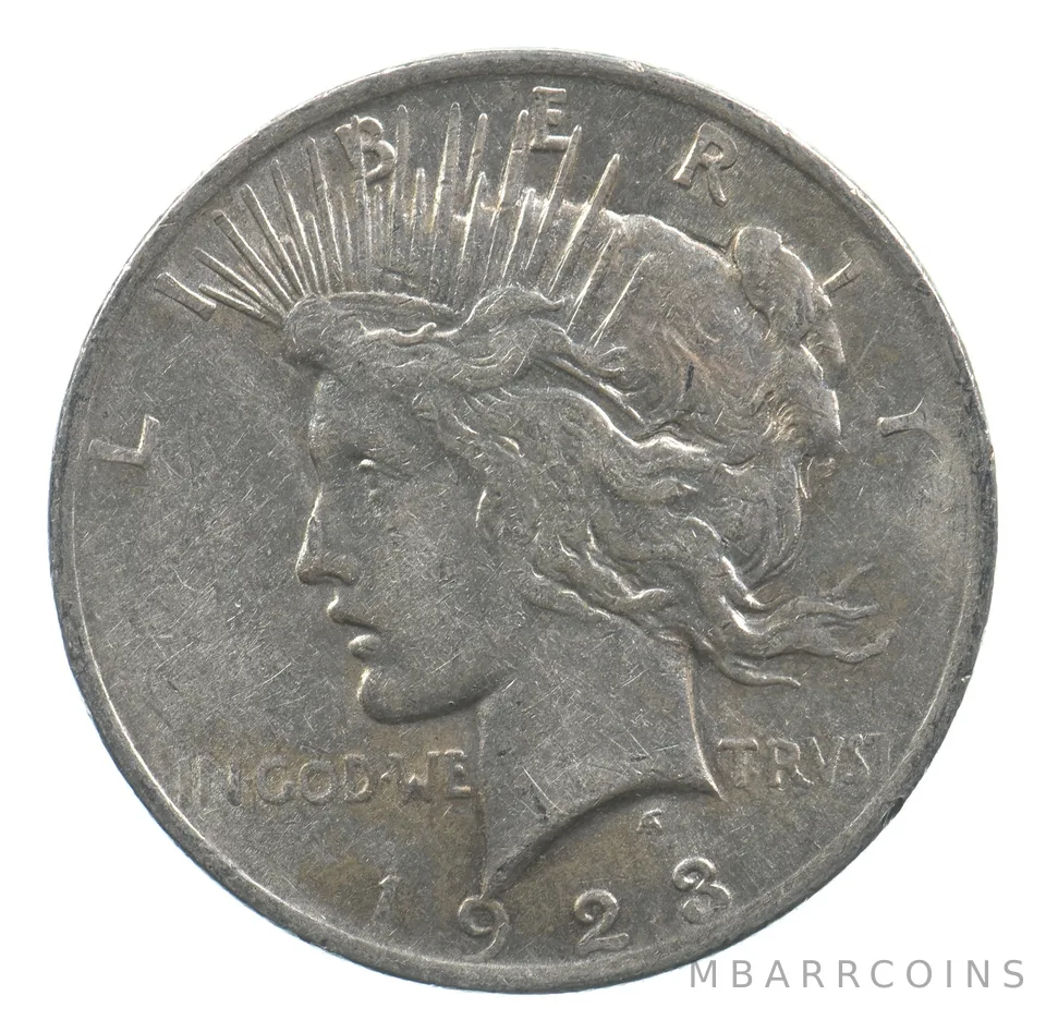 Early - 1923 Peace Silver Dollar - 90% US Coin *411