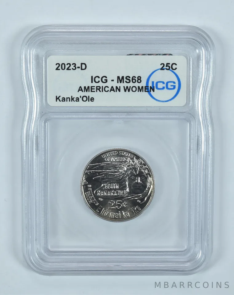 2023-D Washington Quarter Edith Kanaka'ole American Women MS68 ICG