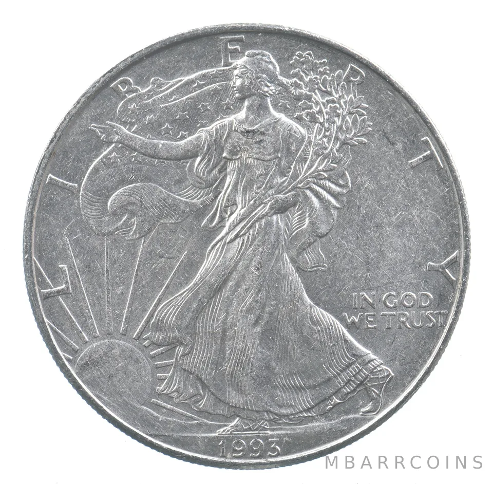 Better Date 1993 American Silver Eagle 1 Troy Oz .999 Fine Silver *865