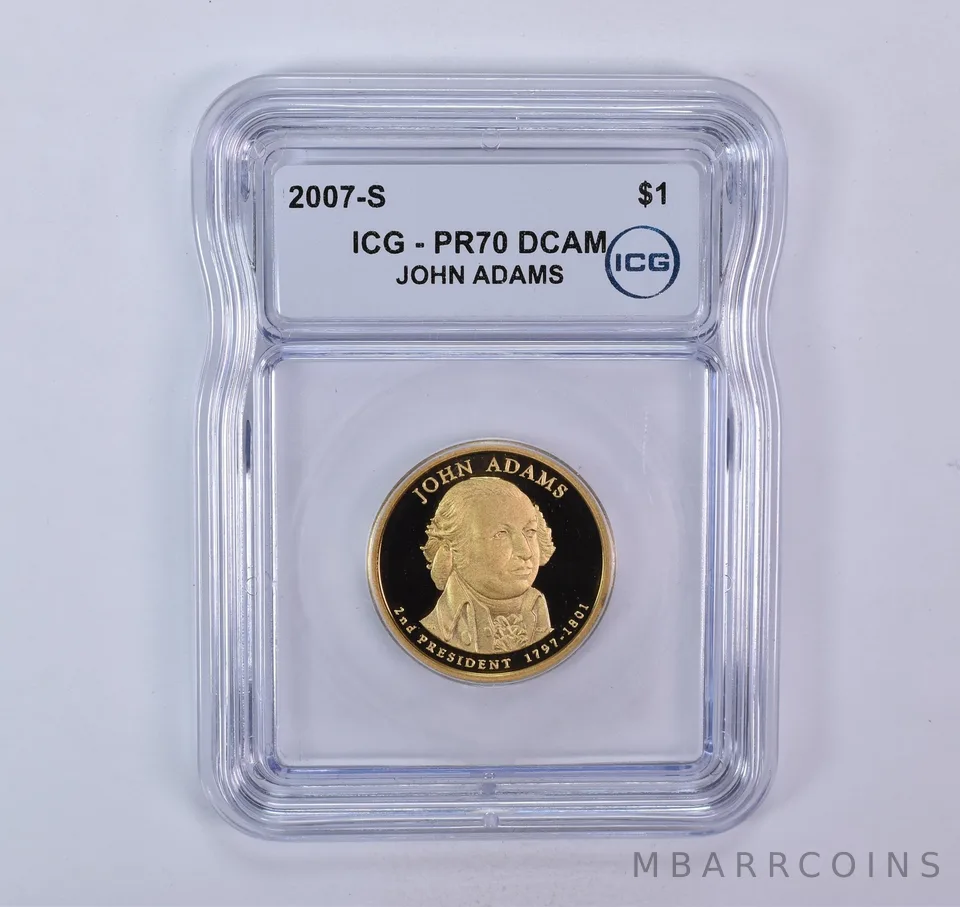 2007-S Presidential $1 John Adams PR70 DCAM ICG
