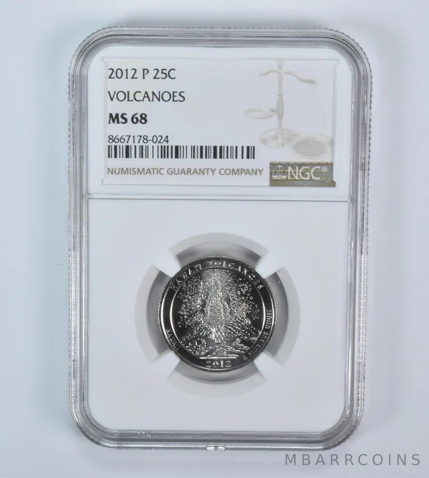 2012-P Washington Quarter ATB Volcanoes MS68 NGC
