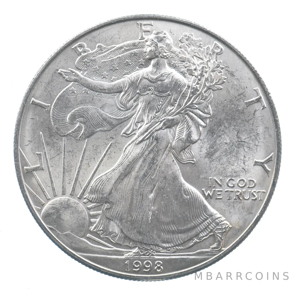 Better Date 1998 American Silver Eagle 1 Troy Oz .999 Fine Silver *908