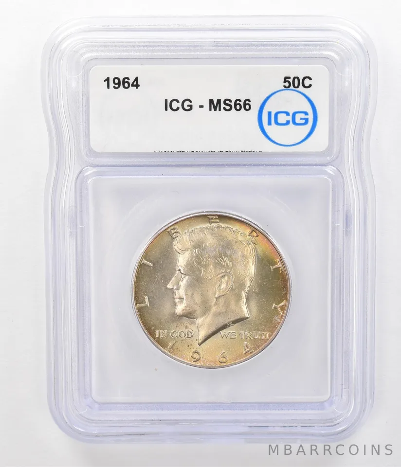 1964 Kennedy Half Dollar MS66 ICG Beautiful Tone *5175