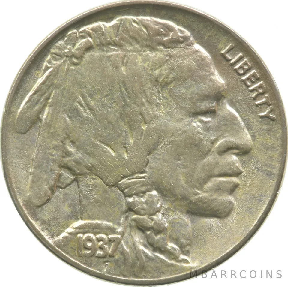 1937-D Indian Head Buffalo Nickel a0662