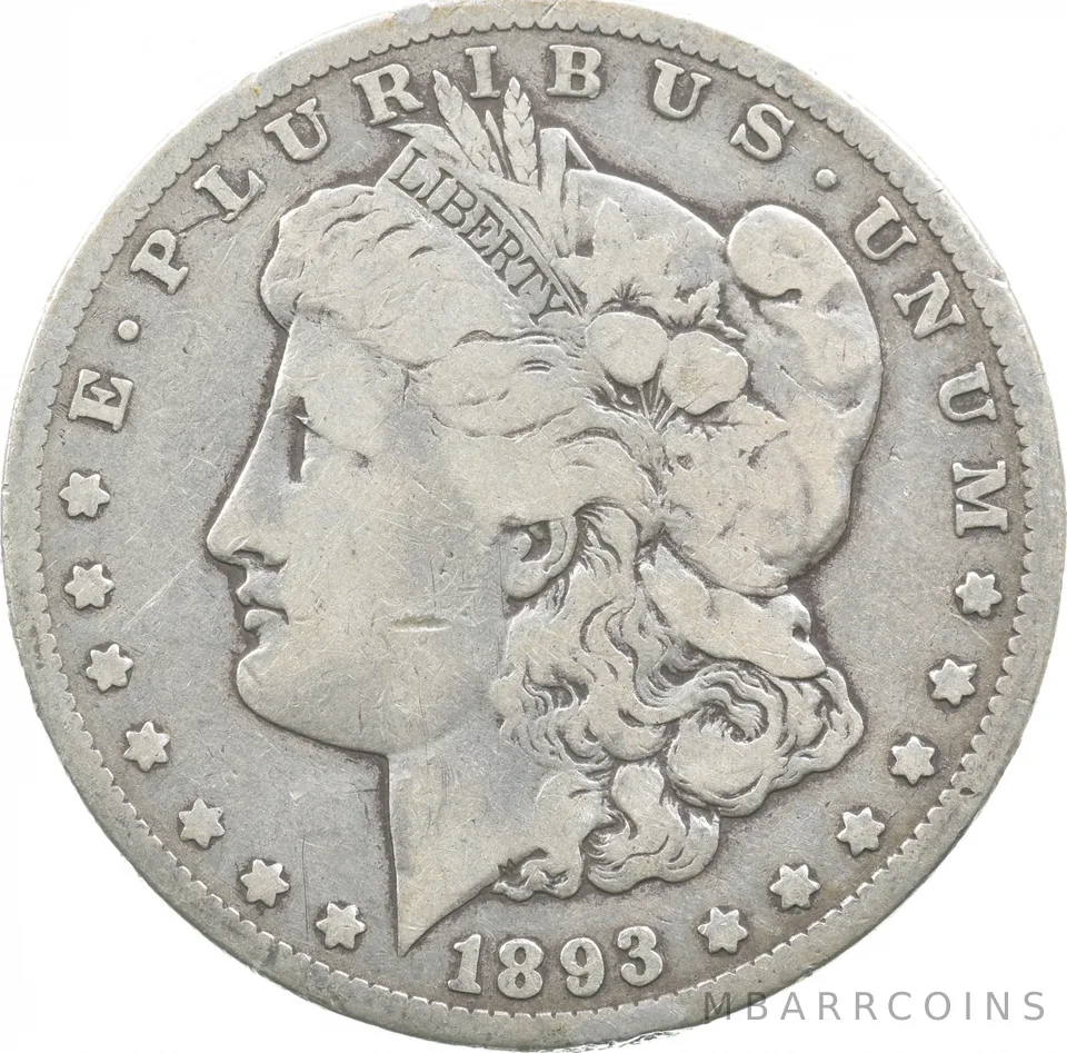 1893-CC Morgan Silver Dollar *8740
