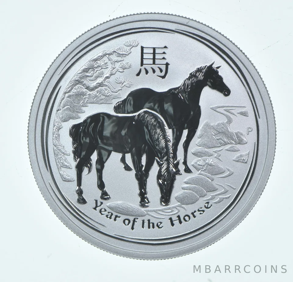 2014 P Australia 50 Cents Silver Lunar Year Of The Horse 1/2 Oz