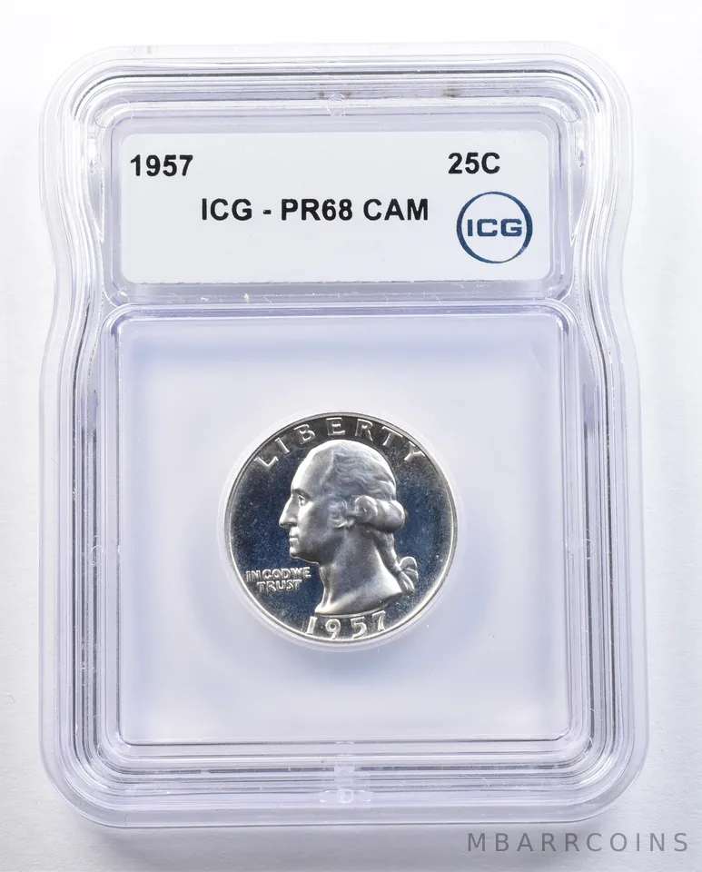 1957 Washington Quarter PR68 CAM ICG *1637