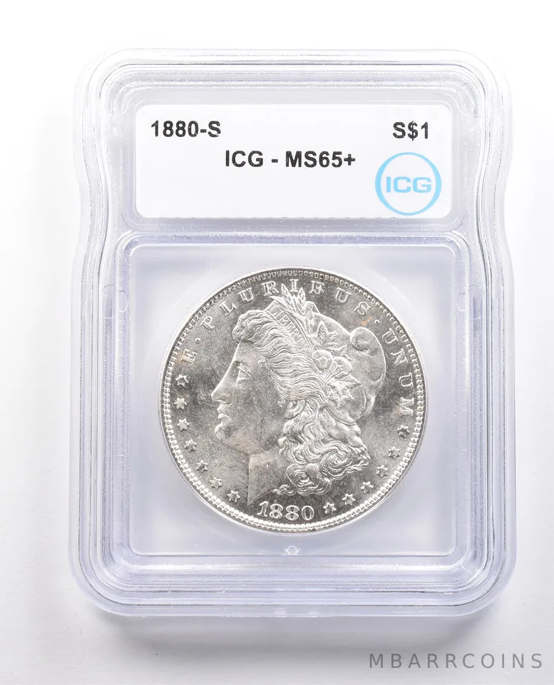 1880-S Morgan Silver Dollar MS65+ ICG *6024