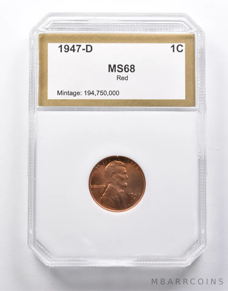 1947-D Lincoln Wheat Cent RD Uncirculated *8756