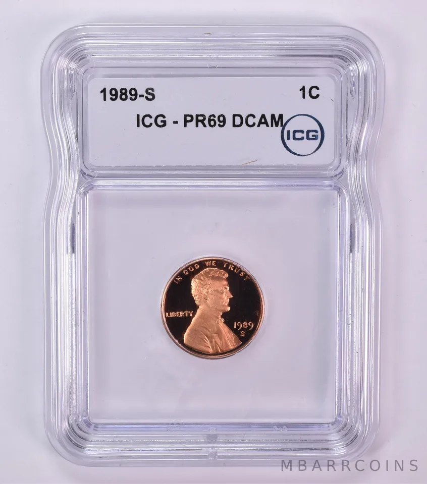1989-S Lincoln Memorial Cent PR69 DCAM ICG