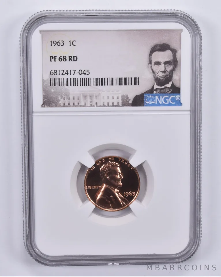 1963 Lincoln Memorial Cent PF68 RD NGC Special Label