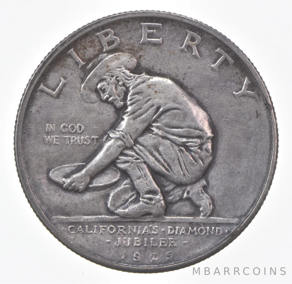 1925 California Diamond Jubilee Commemorative Silver Half Dollar *0558