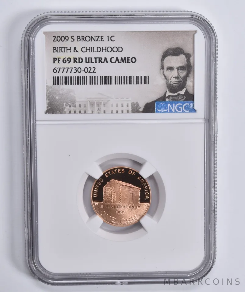 2009-S Lincoln Cent Bronze Birth & Childhood PF69 RD NGC Special Lbl