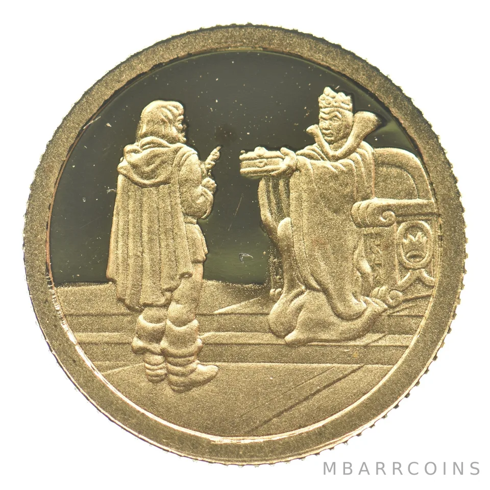 Disney's Snow White 50th Anniversary Gold Round 1/10th Gold *2294
