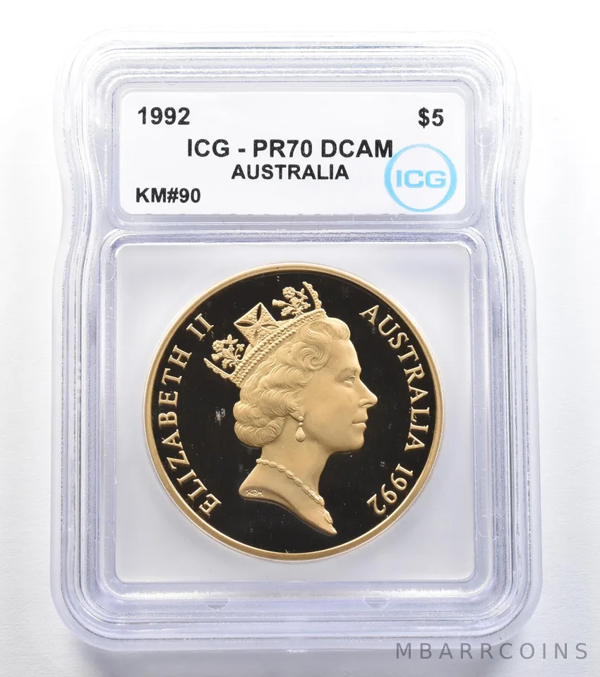 1992 Australia 5 Dollars KM#90 PR70 DCAM ICG *7905