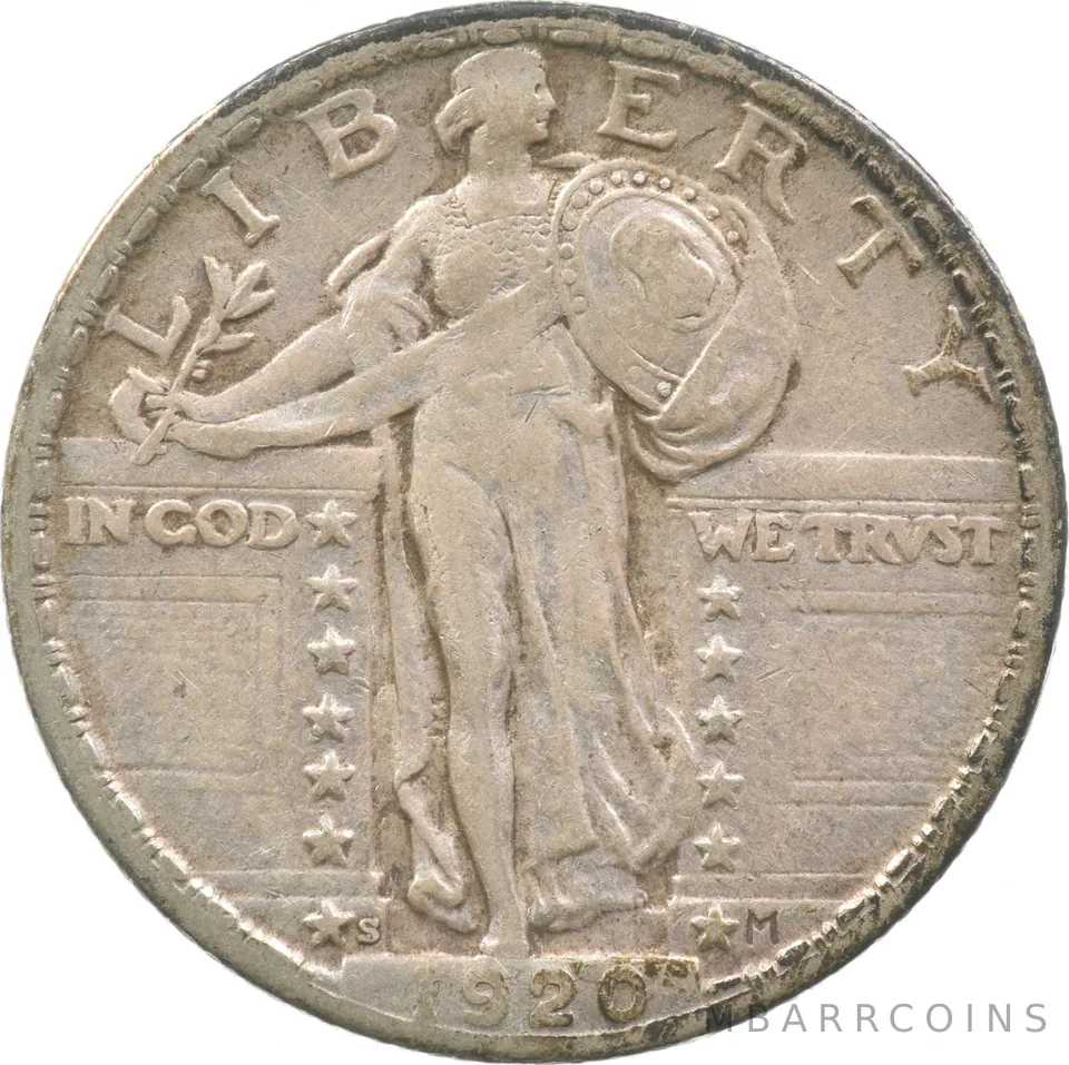 1920-S Standing Liberty Quarter a9283