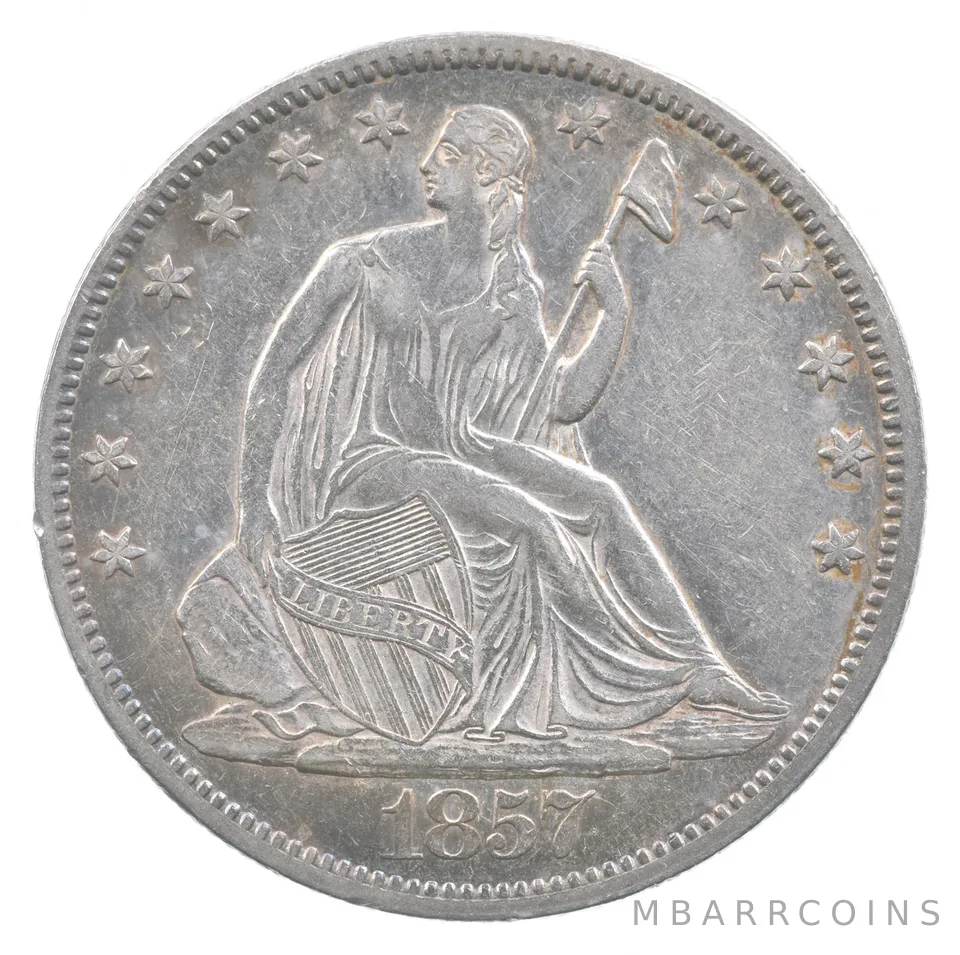1857 Seated Liberty Half Dollar *6696