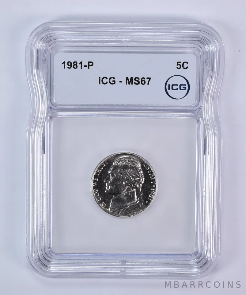 1981-P Jefferson Nickel MS67 ICG