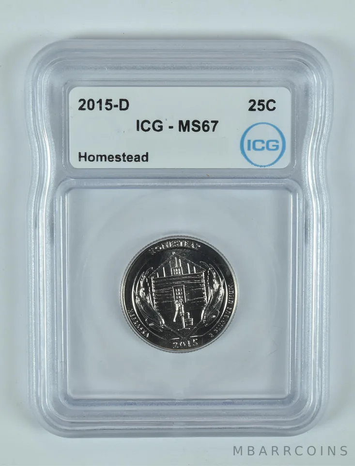 2015-D Washington Quarter ATB Homestead MS67 ICG